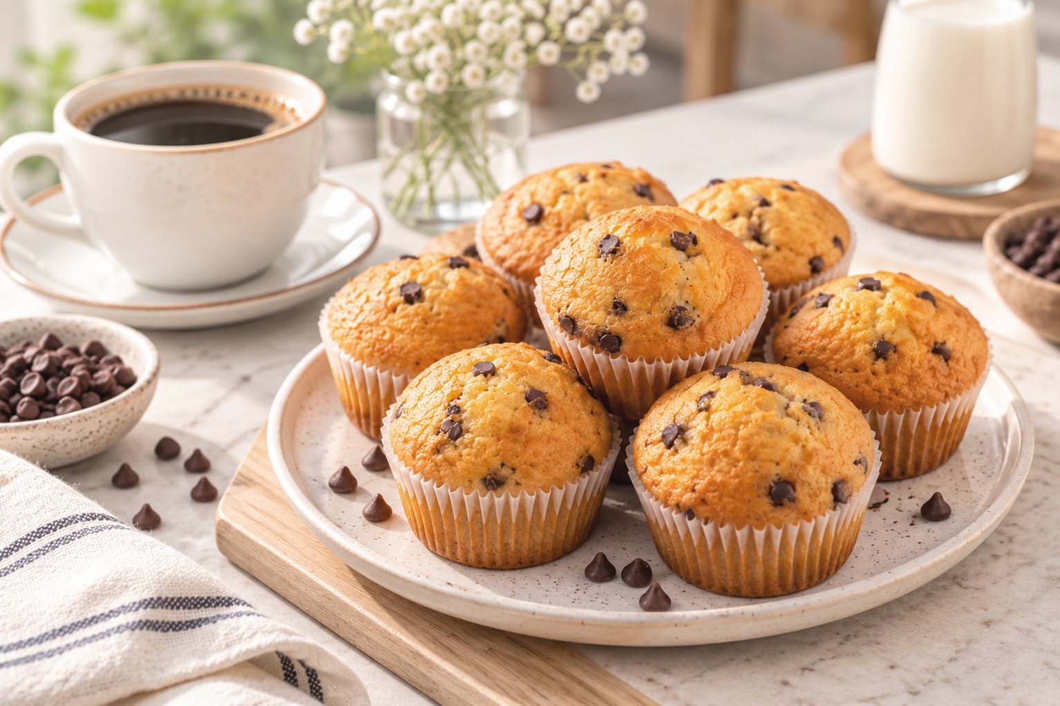 Muffins with Black Coffee