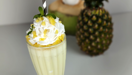Pina Colada Frappe with Coconut Frappe Mix