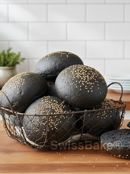 CHARCOAL BURGER BUN 10
